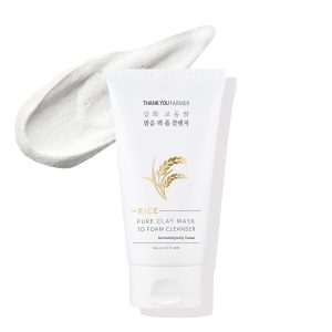 Thank You Farmer Rice Pure Clay Mask to Foam Cleanser 150ml